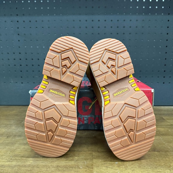 New W/ Box! Women's Wolverine Hellcat 6" CarbonMax Toe Brown Leather Work Boots - Picture 5 of 5